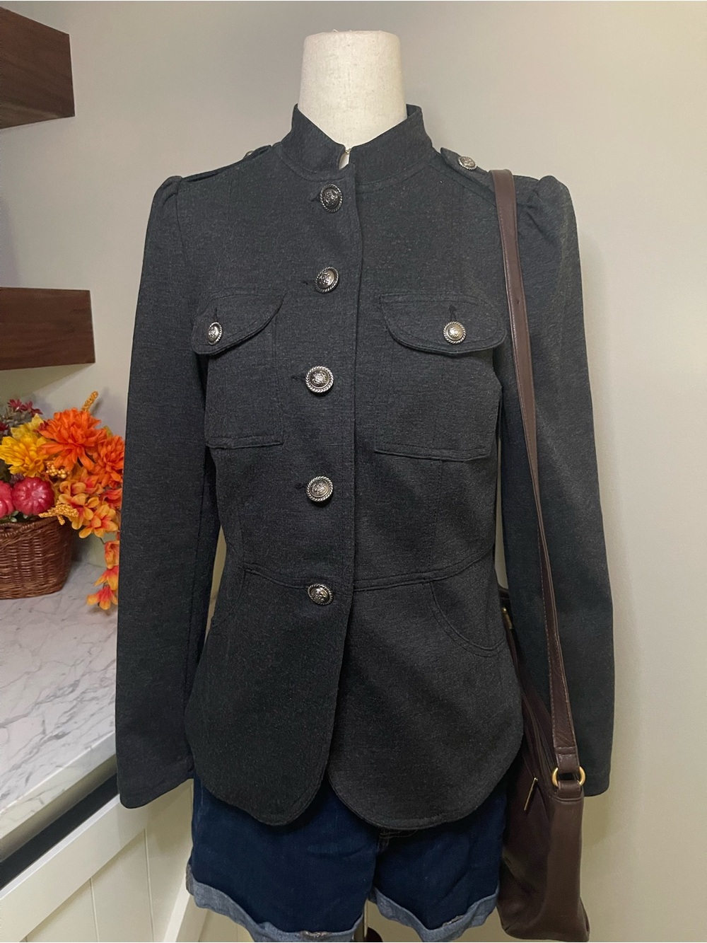 INC International Concepts Blazer in Gray Like New